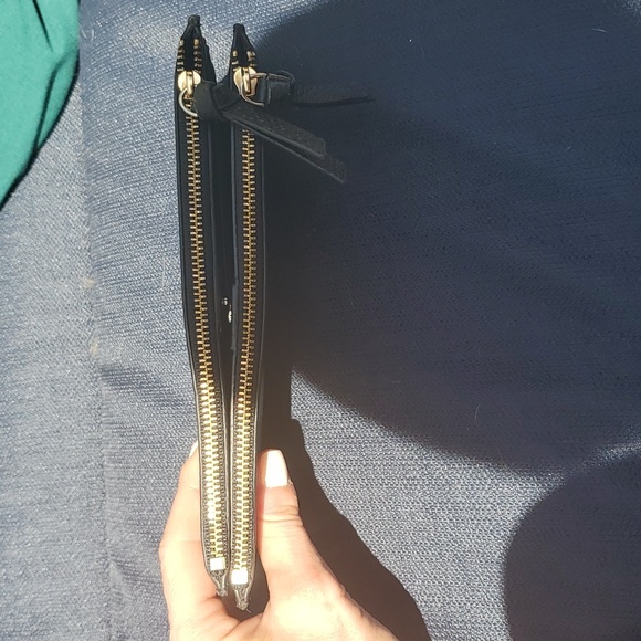 Kate Spade Black Pebbled Leather Bifold Wallet - Picture 7 of 11